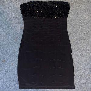 Black cocktail dress
